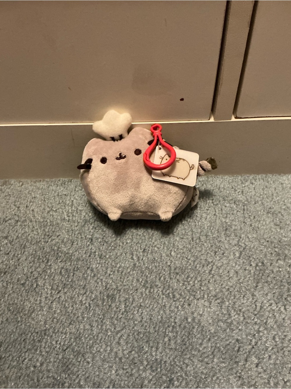 Pusheen Wearing Chef Hat Keychain 3”